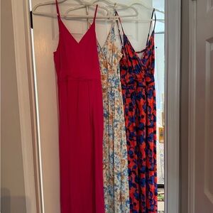 Set of Three Vibrant Dresses